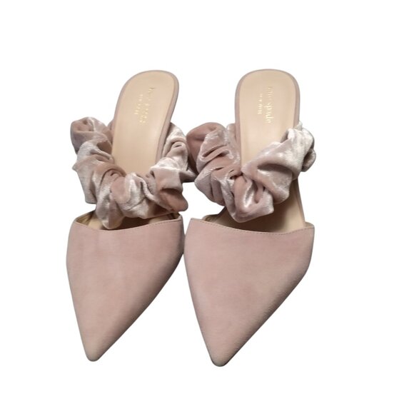 Kate Spade Women's Size 10M Light Pink Vikki Slip On Heels Pumps Pointed Toe - Picture 2 of 13